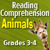 Reading Comprehension: Animals, Grades 3-4